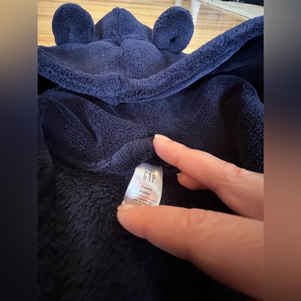 Baby Gap Navy Robe - Picture 2 of 2
